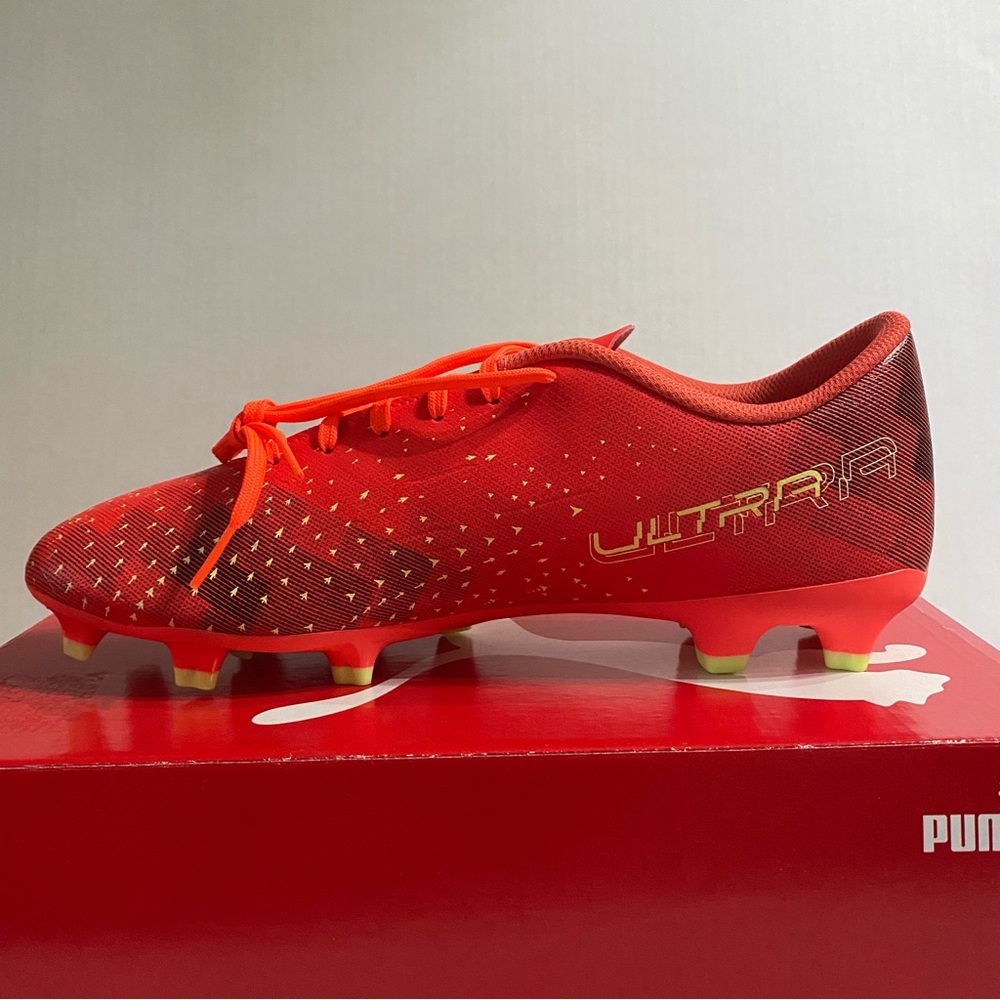 Puma, Men Size 11, Ultra Play FG/AG, Coral-Fizzy, Light-Black - Picture 11 of 14